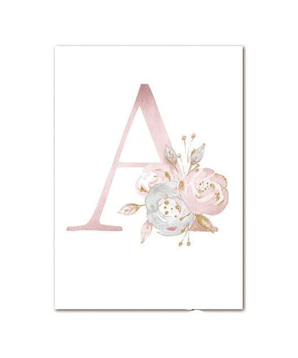 Personalized Alphabet Name Canvas Poster - Perfect for Gift Giving