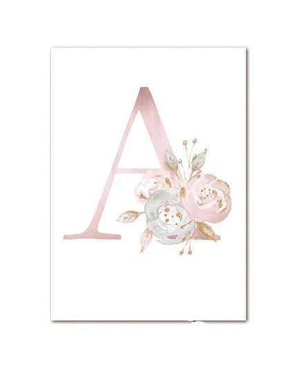 Personalized Alphabet Name Canvas Poster - Perfect for Gift Giving