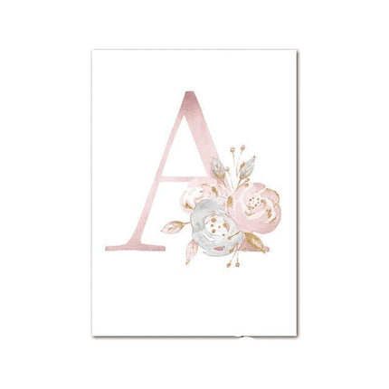 Personalized Alphabet Name Canvas Poster - Perfect for Gift Giving