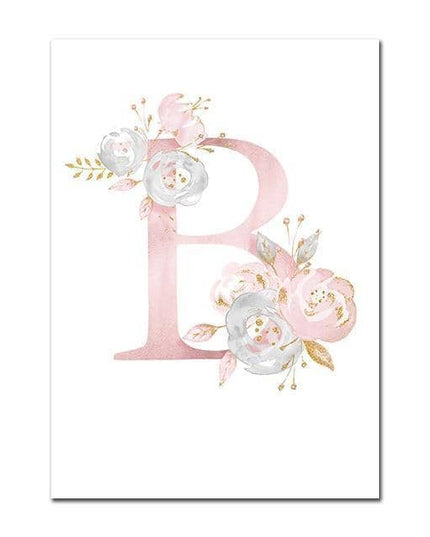 Personalized Alphabet Name Canvas Poster - Perfect for Gift Giving