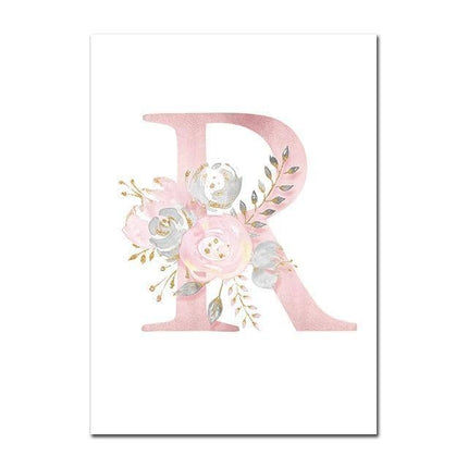 Personalized Alphabet Name Canvas Poster - Perfect for Gift Giving