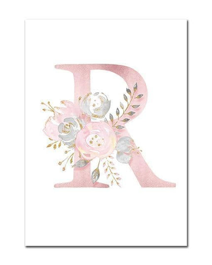Personalized Alphabet Name Canvas Poster - Perfect for Gift Giving