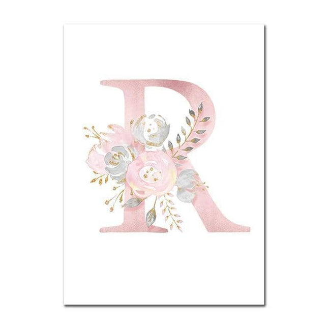 Personalized Alphabet Name Canvas Poster - Perfect for Gift Giving