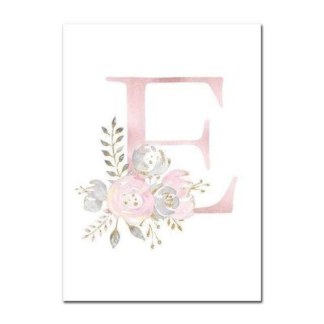 Personalized Alphabet Name Canvas Poster - Perfect for Gift Giving