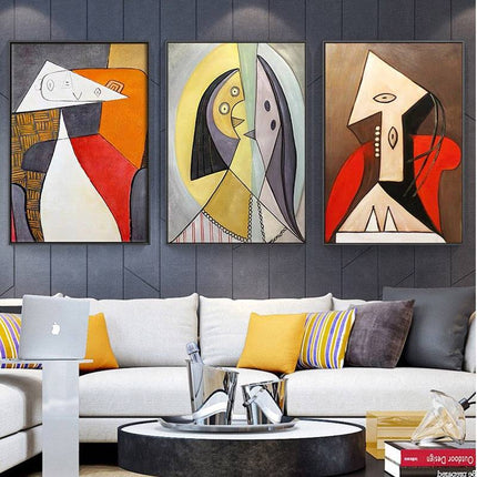Picasso Abstract Canvas Print - Modern Stylish Art