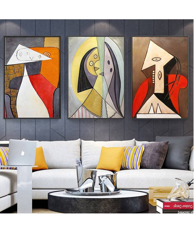 Picasso Abstract Canvas Print - Modern Stylish Art