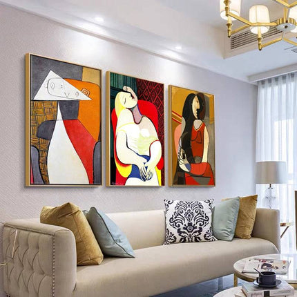 Picasso Abstract Canvas Print - Modern Stylish Art