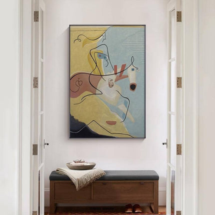 Picasso Famous Abstract Canvas Print - Minimalist Wall Poster