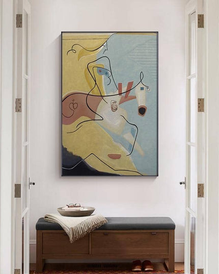 Picasso Famous Abstract Canvas Print - Minimalist Wall Poster