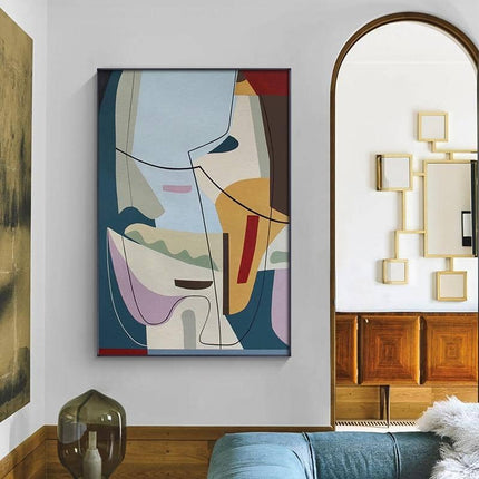 Picasso Famous Abstract Canvas Print - Minimalist Wall Poster
