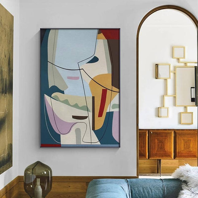 Picasso Famous Abstract Canvas Print - Minimalist Wall Poster