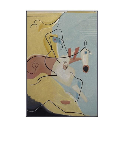 Picasso Famous Abstract Canvas Print - Minimalist Wall Poster