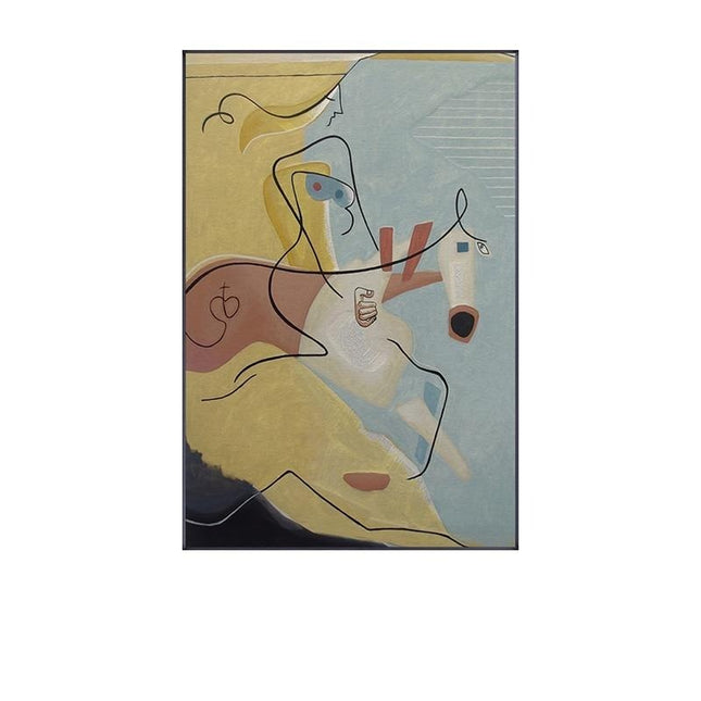 Picasso Famous Abstract Canvas Print - Minimalist Wall Poster