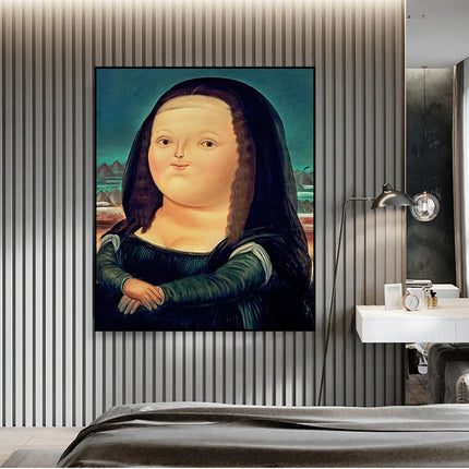 Playful Artistry - Spoof Mona Lisa Canvas Poster Wall Poster