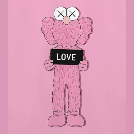 Pop Art Anime Bear Kaws Canvas Print: Modern, Vibrant Wall Decor