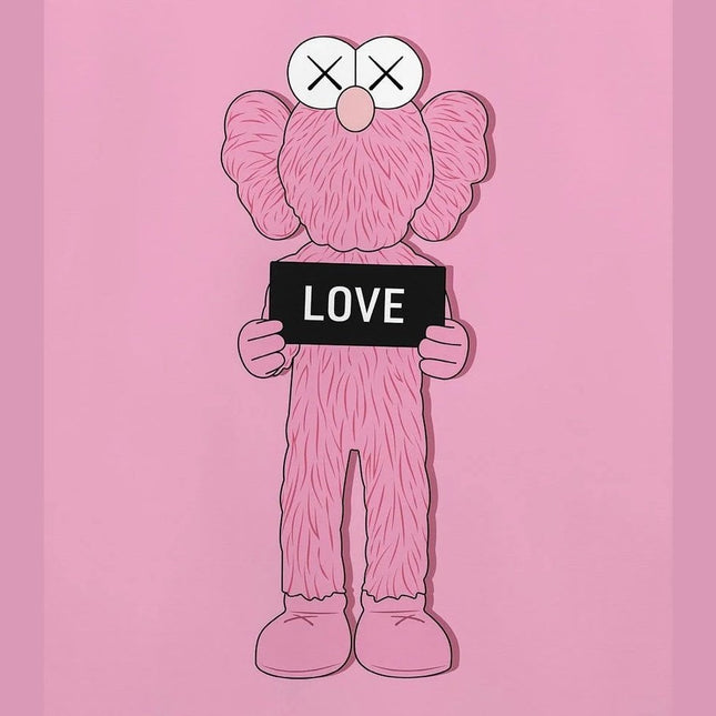 Pop Art Anime Bear Kaws Canvas Print: Modern, Vibrant Wall Decor
