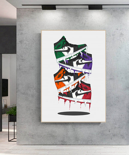 Pop Melt - Nike Air Jordan 1 OG Canvas Poster Wall Poster