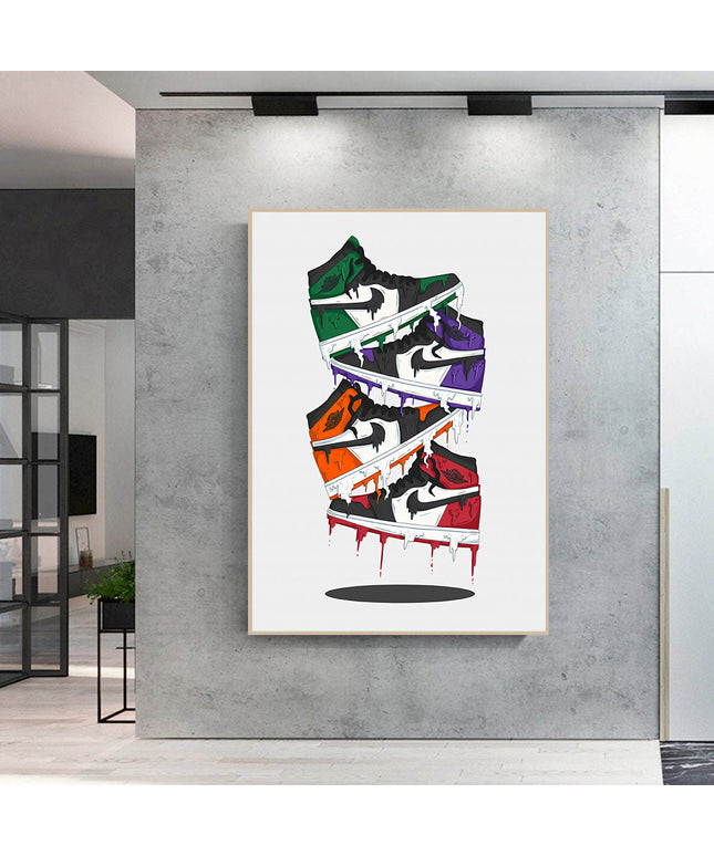 Pop Melt - Nike Air Jordan 1 OG Canvas Poster Wall Poster