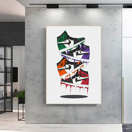 Pop Melt - Nike Air Jordan 1 OG Canvas Poster Wall Poster