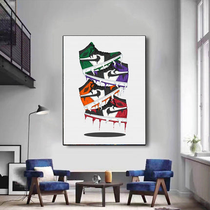 Pop Melt - Nike Air Jordan 1 OG Canvas Poster Wall Poster