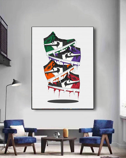 Pop Melt - Nike Air Jordan 1 OG Canvas Poster Wall Poster
