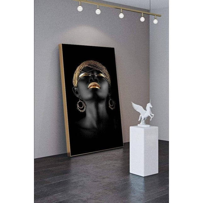 Powerful Modern Art Woman Canvas Print: Empower Your Walls