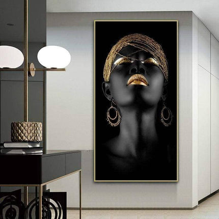 Powerful Modern Art Woman Canvas Print: Empower Your Walls