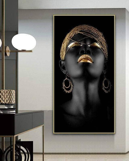 Powerful Modern Art Woman Canvas Print: Empower Your Walls