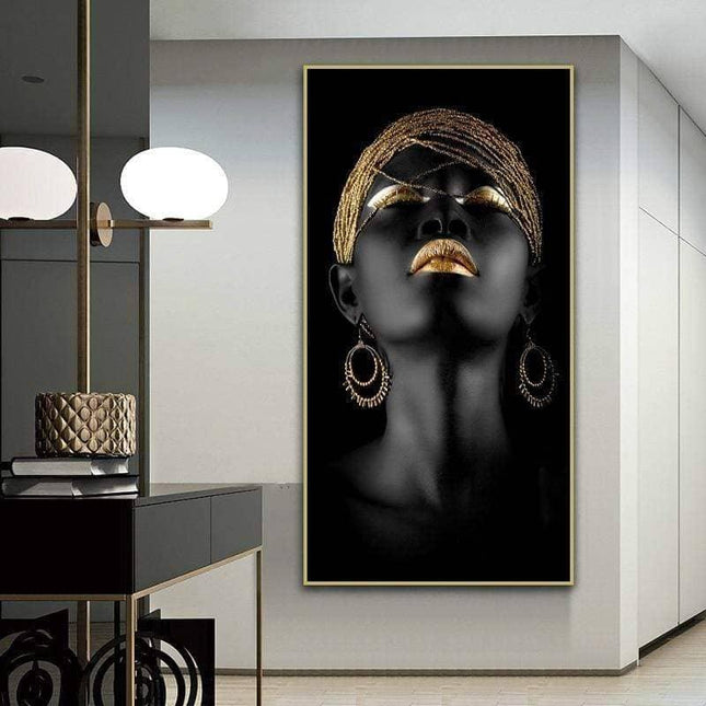 Powerful Modern Art Woman Canvas Print: Empower Your Walls