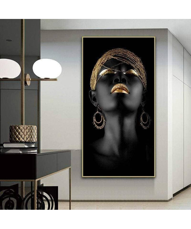 Powerful Modern Art Woman Canvas Print: Empower Your Walls