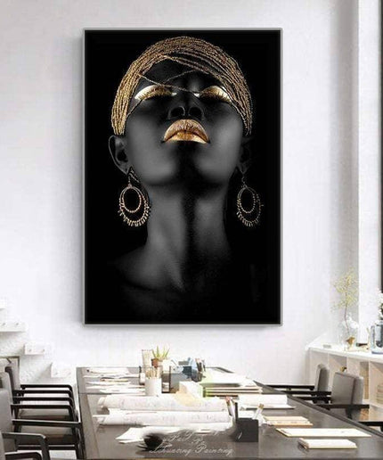 Powerful Modern Art Woman Canvas Print: Empower Your Walls