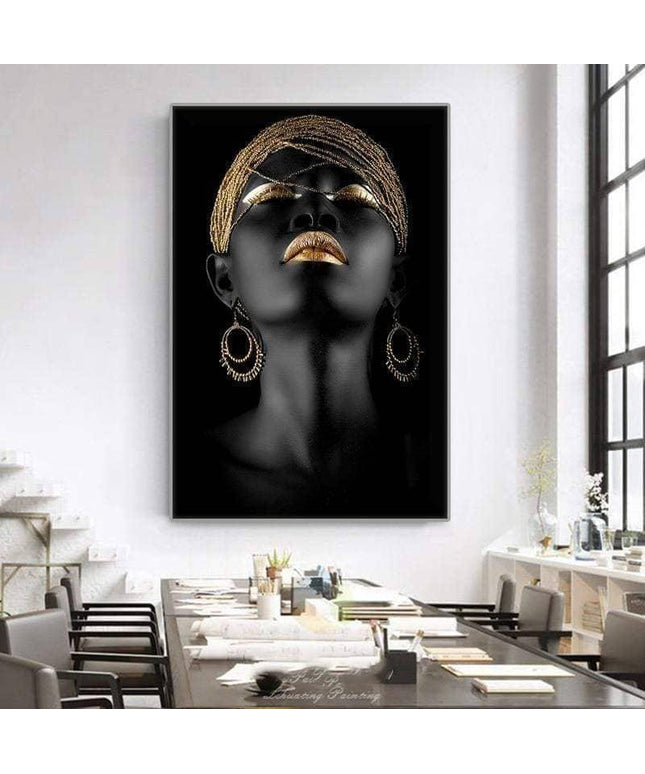 Powerful Modern Art Woman Canvas Print: Empower Your Walls