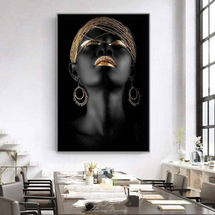 Powerful Modern Art Woman Canvas Print: Empower Your Walls