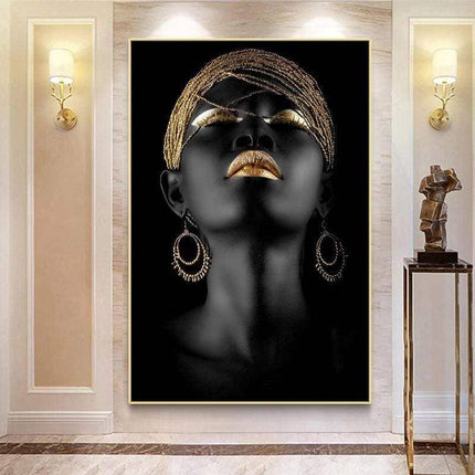 Powerful Modern Art Woman Canvas Print: Empower Your Walls