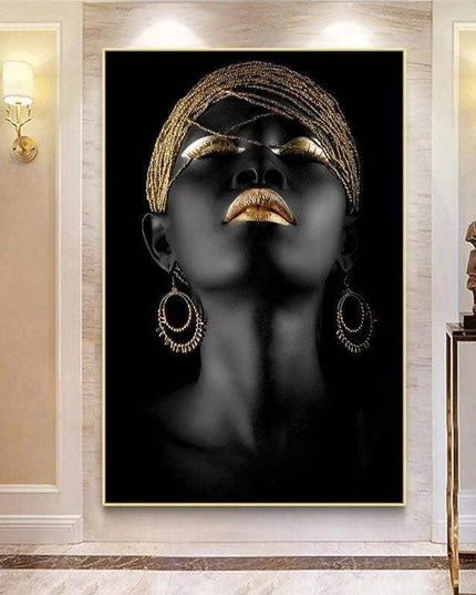 Powerful Modern Art Woman Canvas Print: Empower Your Walls