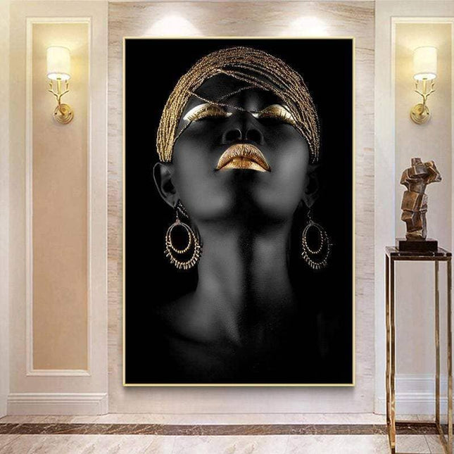 Powerful Modern Art Woman Canvas Print: Empower Your Walls