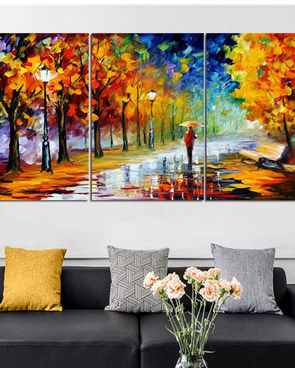 Raining Dreams Abstract Canvas Print - Captivating Art