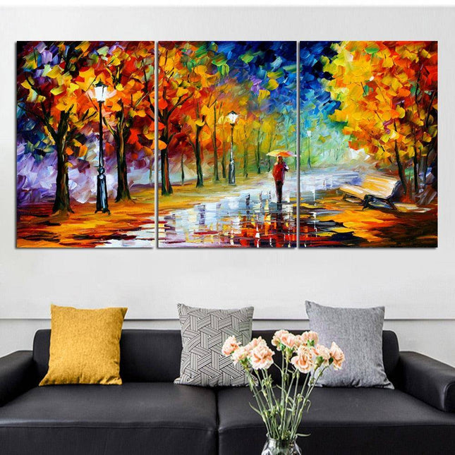 Raining Dreams Abstract Canvas Print - Captivating Art