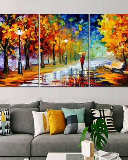 Raining Dreams Abstract Canvas Print - Captivating Art