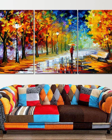 Raining Dreams Abstract Canvas Print - Captivating Art