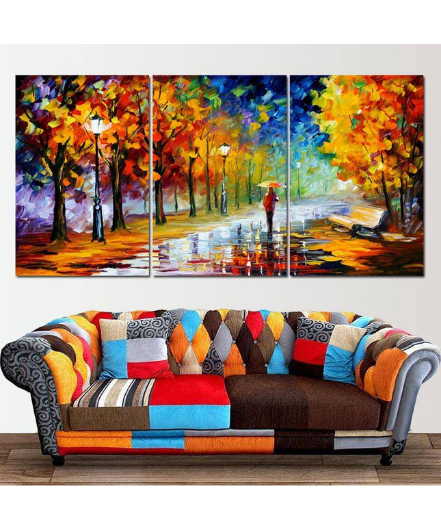 Raining Dreams Abstract Canvas Print - Captivating Art