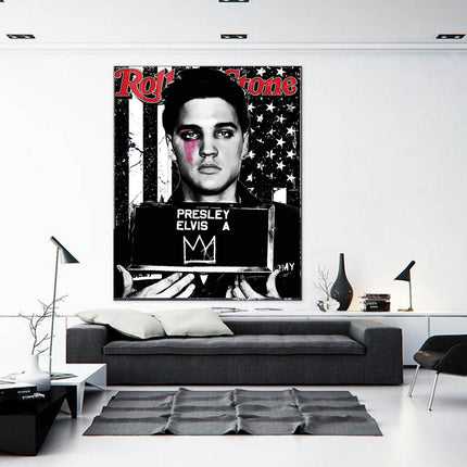 Respect the King - Elvis Presley Rolling Stone Classic Canvas Poster Wall Poster