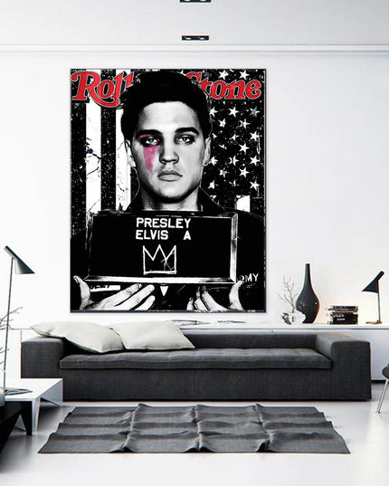 Respect the King - Elvis Presley Rolling Stone Classic Canvas Poster Wall Poster