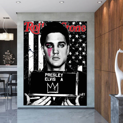 Respect the King - Elvis Presley Rolling Stone Classic Canvas Poster Wall Poster
