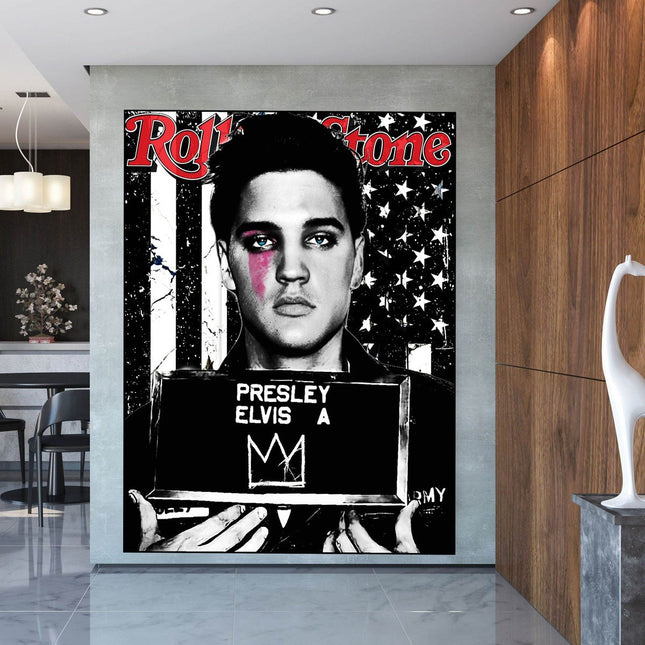 Respect the King - Elvis Presley Rolling Stone Classic Canvas Poster Wall Poster