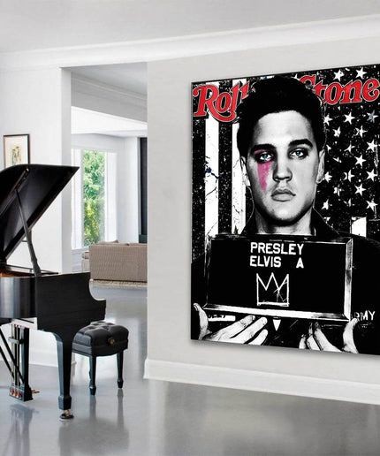 Respect the King - Elvis Presley Rolling Stone Classic Canvas Poster Wall Poster