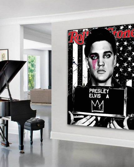 Respect the King - Elvis Presley Rolling Stone Classic Canvas Poster Wall Poster
