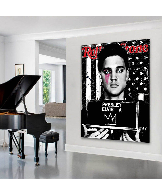 Respect the King - Elvis Presley Rolling Stone Classic Canvas Poster Wall Poster