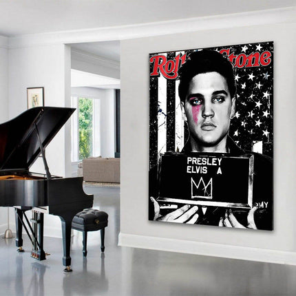 Respect the King - Elvis Presley Rolling Stone Classic Canvas Poster Wall Poster