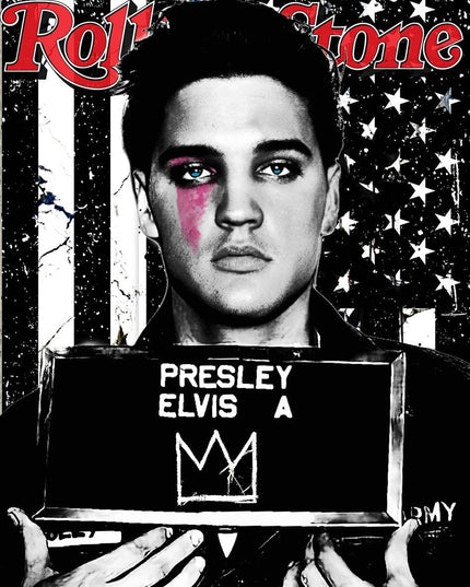 Respect the King - Elvis Presley Rolling Stone Classic Canvas Poster Wall Poster